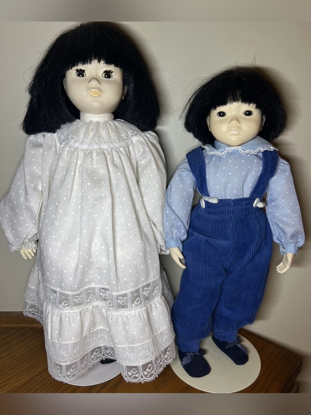 Vintage Dolls By Pauline ~ Ling Ling & Chin Ling ~ Rare Collectible Asian Set